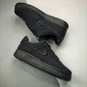 Stussy x Nike Air Force 1 Black CZ9084-001 For Sale