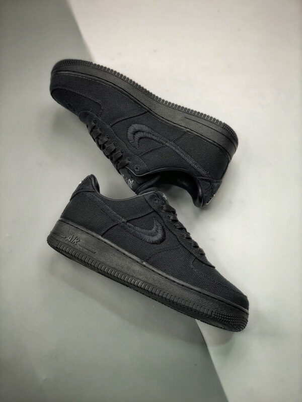 Stussy x Nike Air Force 1 Black CZ9084-001 For Sale