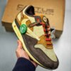 Travis Scott x Nike Air Max 1 Baroque Brown Lemon Drop-Wheat-Chile Red For Sale