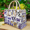 Washington Huskies Women Leather Hand Bag