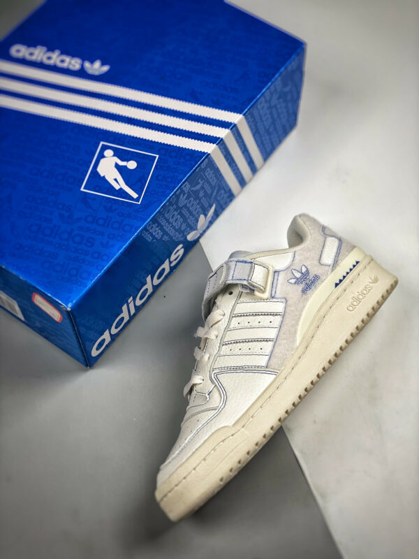 Adidas Forum Low Velcro White Blue Bird GX1018 For Sale