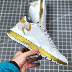 Adidas Nite Jogger White Gold Metallic For Sale