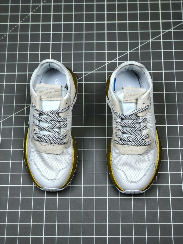 Adidas Nite Jogger White Gold Metallic For Sale