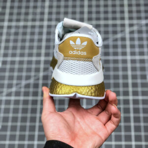 Adidas Nite Jogger White Gold Metallic For Sale