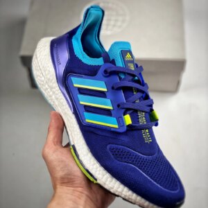 Adidas Ultra Boost 2022 Legacy Indigo Sky Rush Solar Yellow For Sale