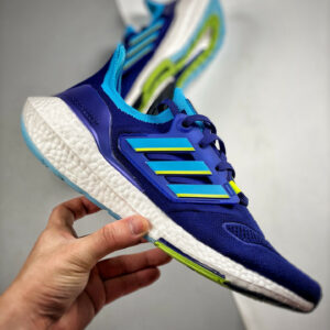 Adidas Ultra Boost 2022 Legacy Indigo Sky Rush Solar Yellow For Sale