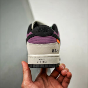 No-brainer x Nike Dunk Low AE86 Grey Black Purple For Sale