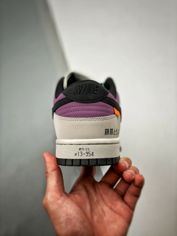 No-brainer x Nike Dunk Low AE86 Grey Black Purple For Sale