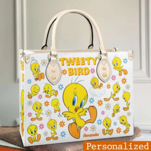 Tweety Bird 3 Women Leather Hand Bag