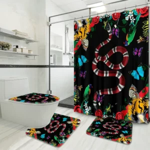 Gucci Bathroom Set Bath Mat Luxury Fashion Brand Home Decor Hypebeast