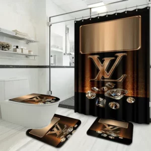 Louis Vuitton Bathroom Set Bath Mat Luxury Fashion Brand Hypebeast Home Decor