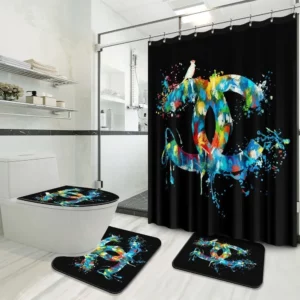 Chanel Bathroom Set Home Decor Luxury Fashion Brand Bath Mat Hypebeast