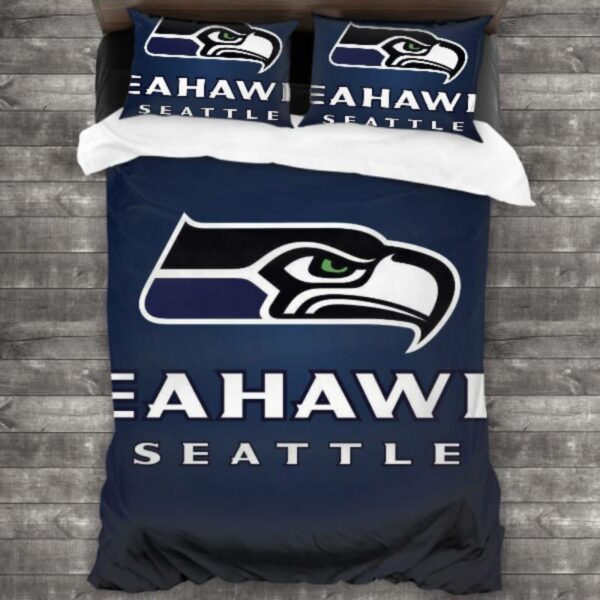 Seattle Seahawks Logo Type 68 Bedding Sets Sporty Bedroom Home Decor