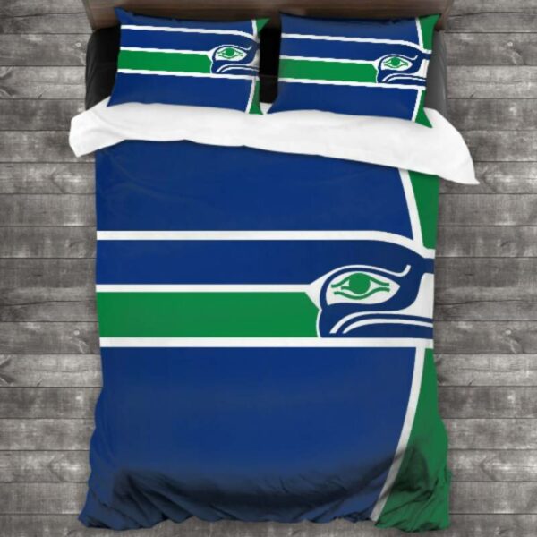 Nfl Seattle Seahawks Logo Type 69 Bedding Sets Sporty Bedroom Home Decor