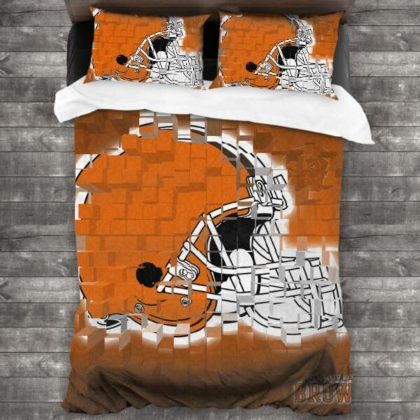 Nfl Cleveland Browns Logo Type 189 Bedding Sets Sporty Bedroom Home Decor