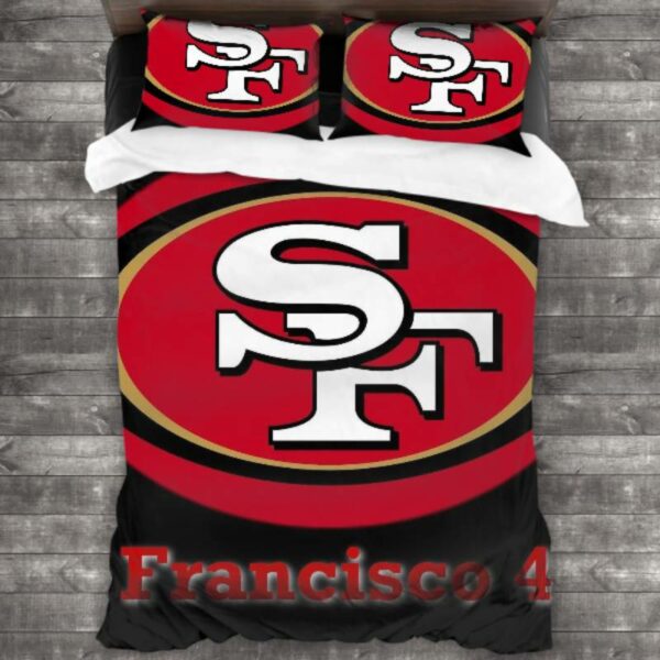 San Francisco 49Ers Logo Type 191 Bedding Sets Sporty Bedroom Home Decor