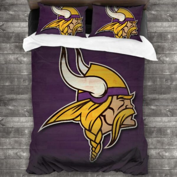 Nfl Minnesota Vikings Logo Type 195 Bedding Sets Sporty Bedroom Home Decor