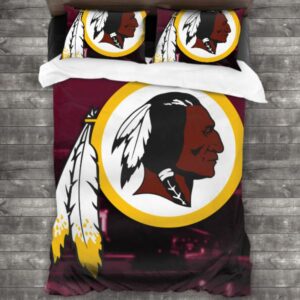 Washington Redskins Football Team Logo Type 346 Bedding Sets Sporty Bedroom Home Decor