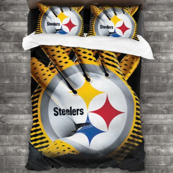 Pittsburgh Steelers Logo Type 349 Bedding Sets Sporty Bedroom Home Decor