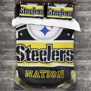 Pittsburgh Steelers Logo Type 447 Bedding Sets Sporty Bedroom Home Decor