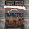 Nfl Los Angeles Chargers Logo Type 532 Bedding Sets Sporty Bedroom Home Decor