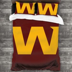 Washington Redskins Football Team Logo Type 599 Bedding Sets Sporty Bedroom Home Decor