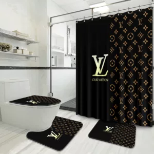 Louis Vuitton Bathroom Set Hypebeast Bath Mat Luxury Fashion Brand Home Decor