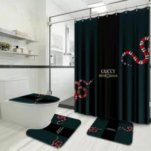 Gucci Snake Bathroom Set Home Decor Bath Mat Hypebeast Luxury Fashion Brand