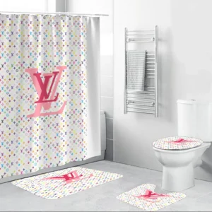 Louis Vuitton Colorful Bathroom Set Hypebeast Luxury Fashion Brand Home Decor Bath Mat