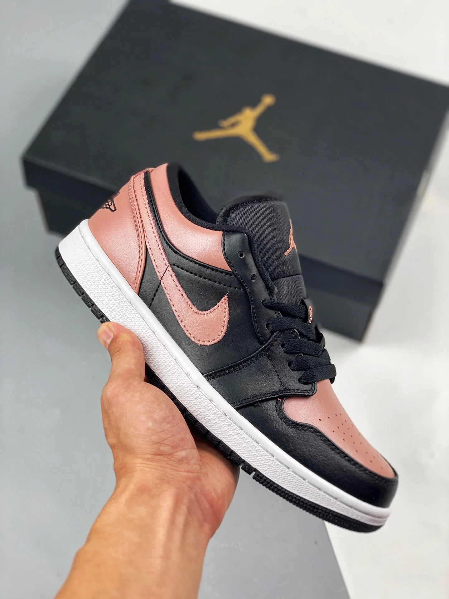 Air Jordan 1 Low Black Crimson Tint For Sale