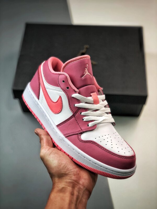 Air Jordan 1 Low Desert Berry Coral Chalk-White 553560-616 For Sale