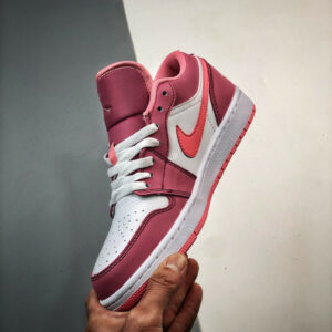 Air Jordan 1 Low Desert Berry Coral Chalk-White 553560-616 For Sale