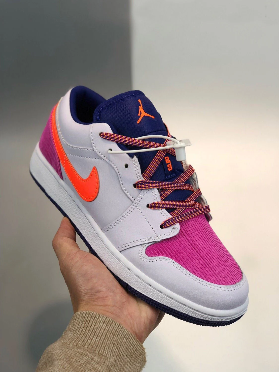 Air Jordan 1 Low GS Pink Corduroy 554723-502 For Sale