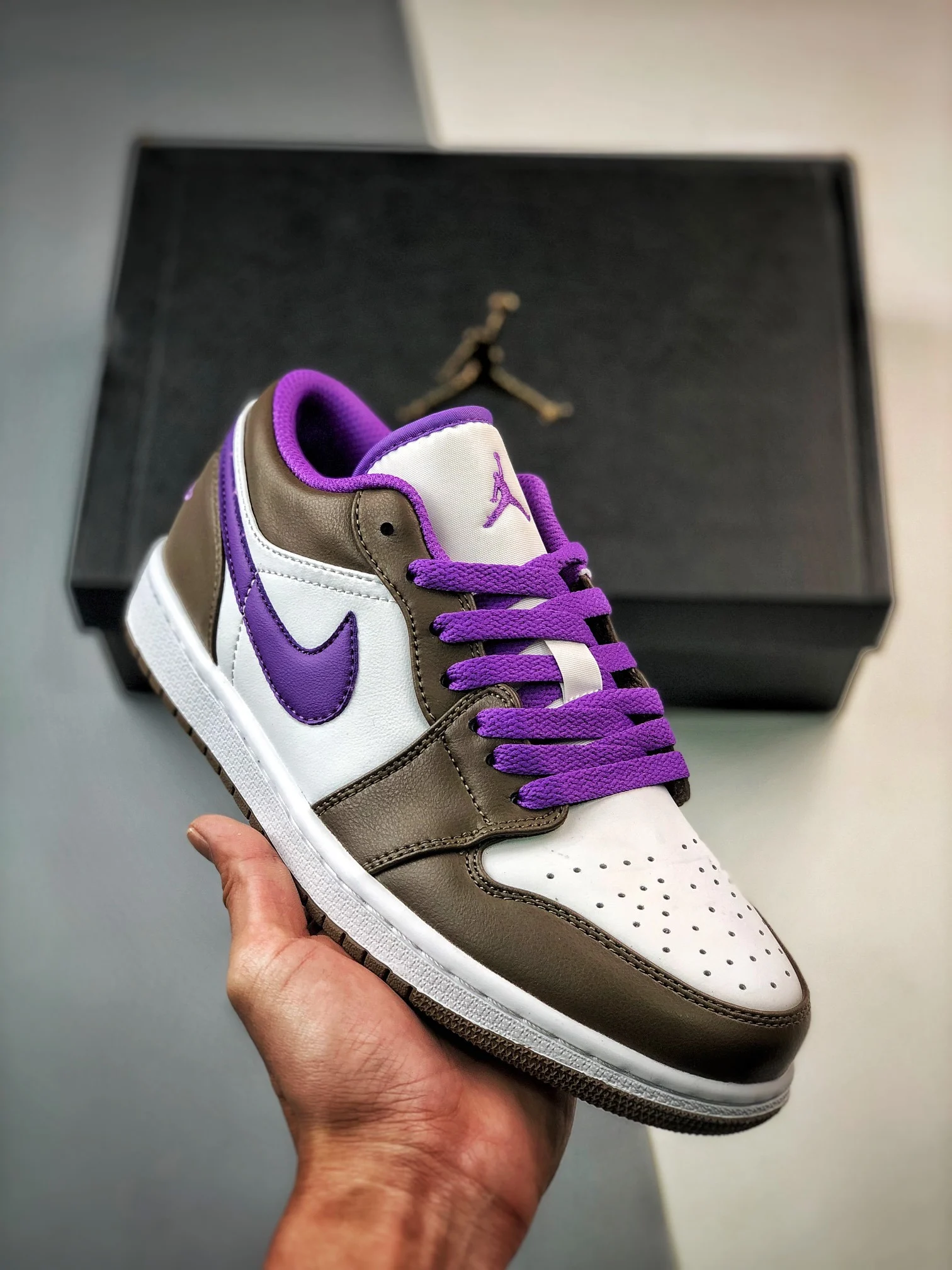 Air Jordan 1 Low Palomino Wild Berry-White 553558-215 For Sale