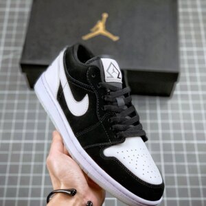 Air Jordan 1 Low SE Diamond Black Multi-Color White For Sale