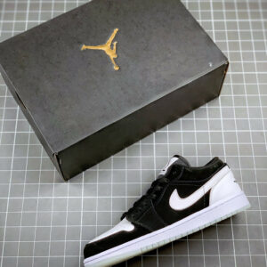 Air Jordan 1 Low SE Diamond Black Multi-Color White For Sale