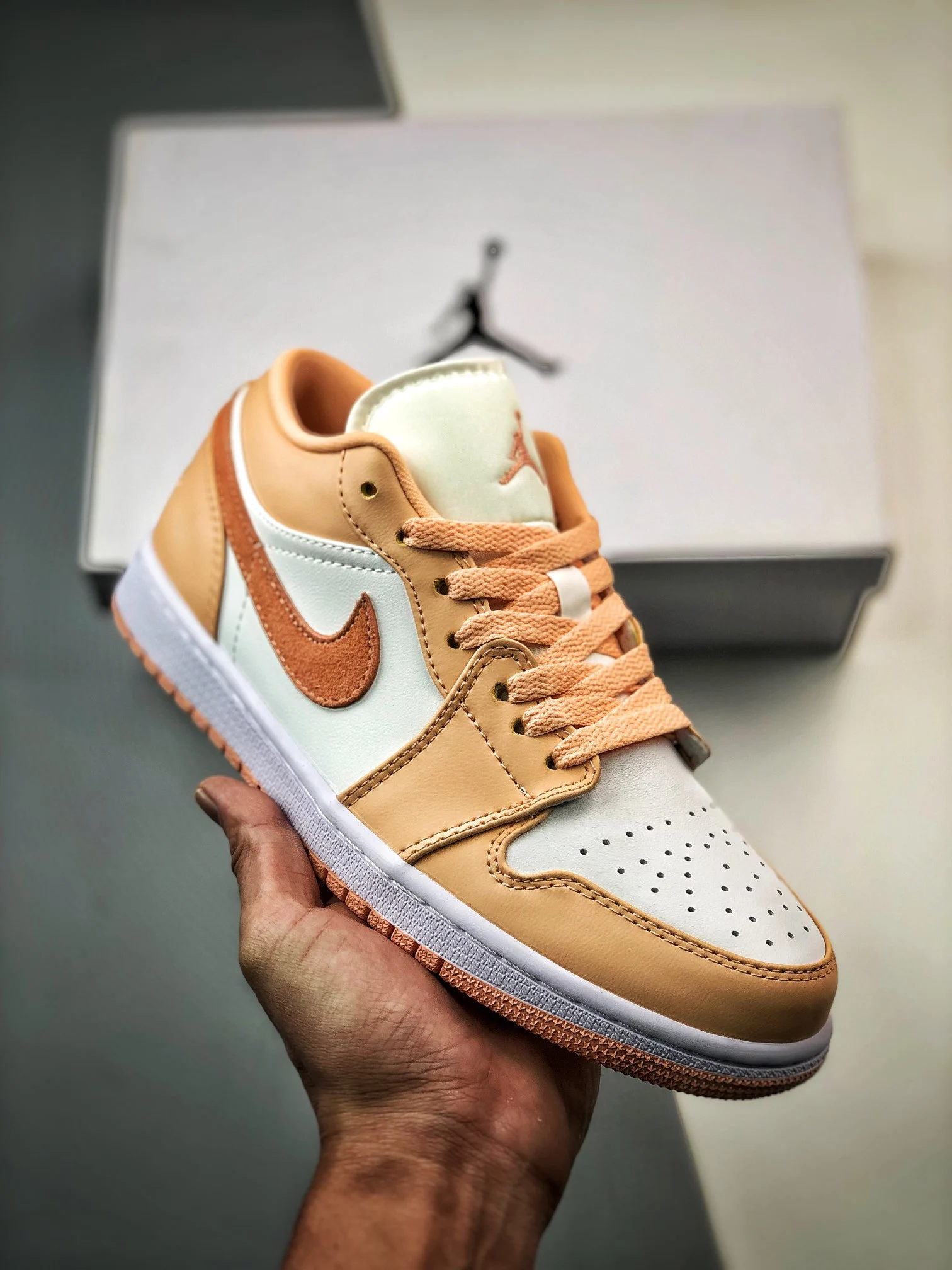 Air Jordan 1 Low Sunset Haze Bright Citrus-White DC0774-801 For Sale