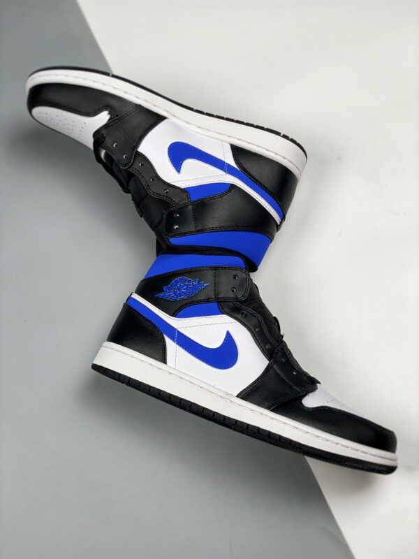 Air Jordan 1 Mid Black White Royal 554724-140 For Sale