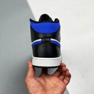 Air Jordan 1 Mid Black White Royal 554724-140 For Sale