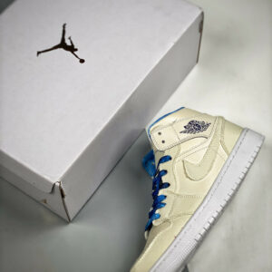 Air Jordan 1 Mid Sanddrift Midnight Navy-White-Sail DM9126-104 For Sale