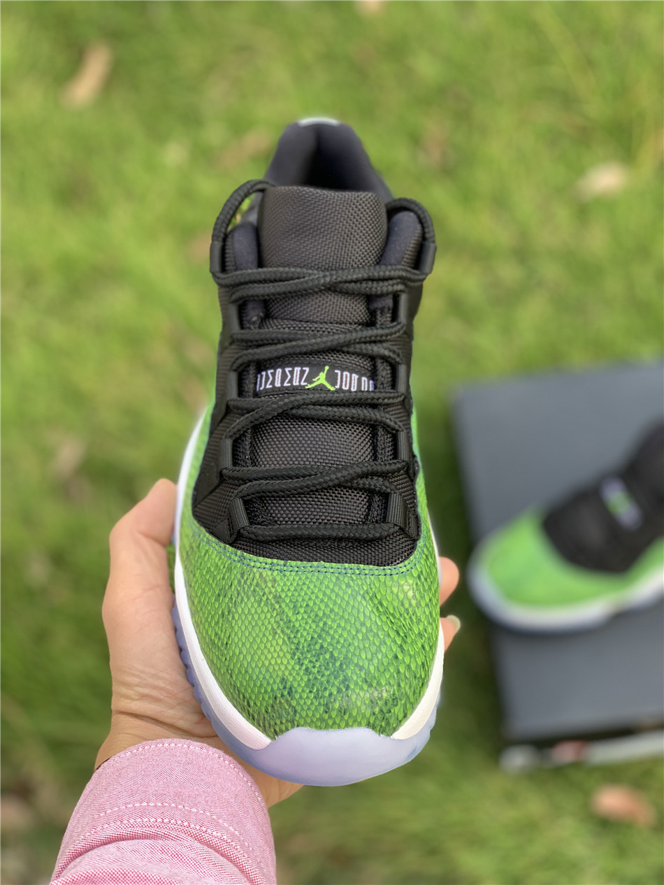 Air Jordan 11 Retro Low Black Nightshade-White-Volt Ice