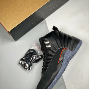 Air Jordan 12 Utility Black Black-Bright Crimson-White For Sale