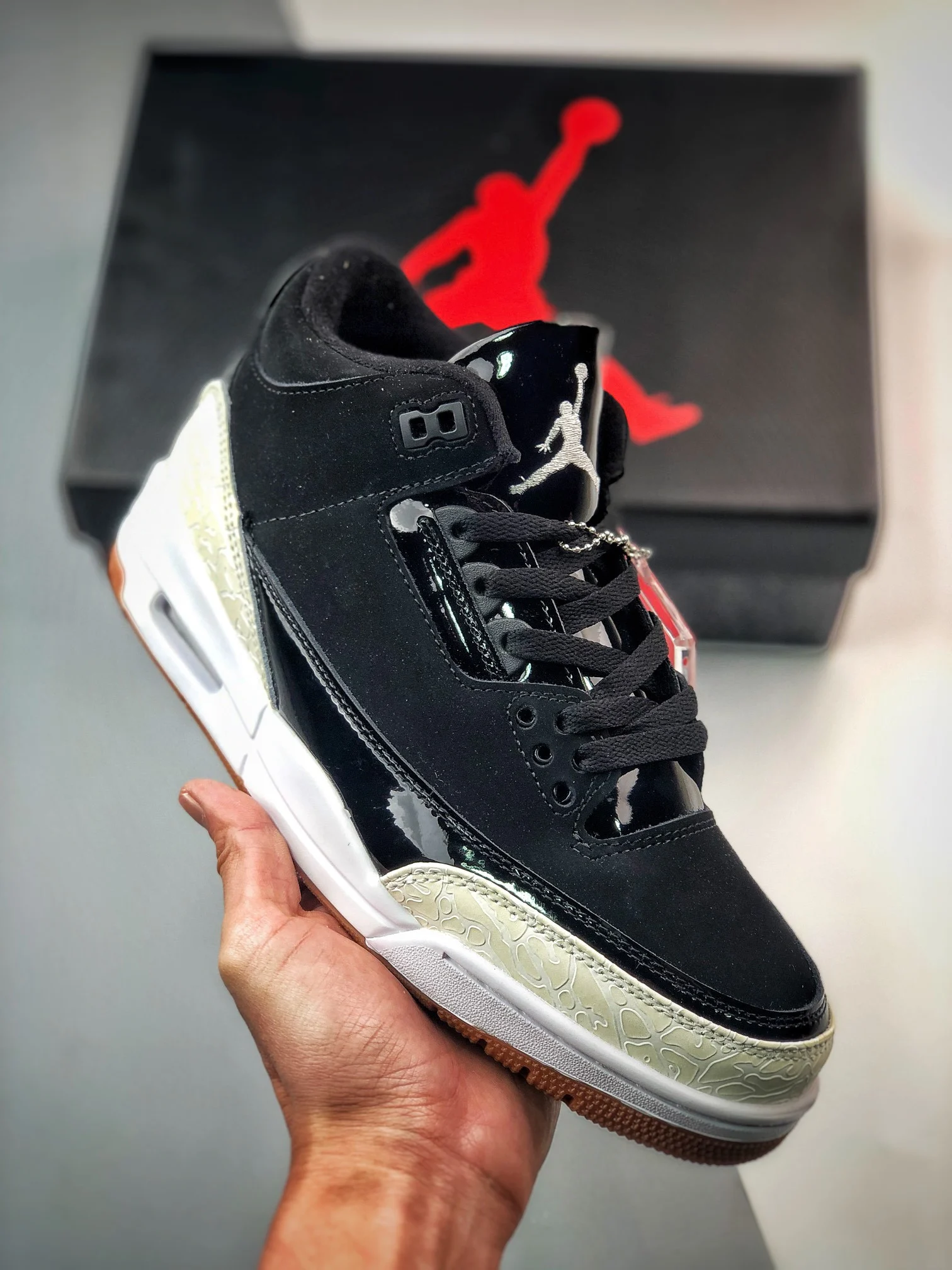 Air Jordan 3 Retro Black White Gum 441140-022 For Sale