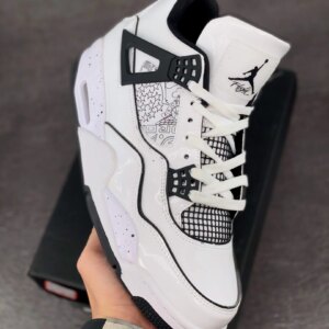 Air Jordan 4 DIY White Black-Volt DC4101-100 For Sale