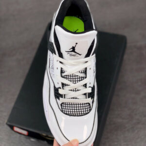 Air Jordan 4 DIY White Black-Volt DC4101-100 For Sale