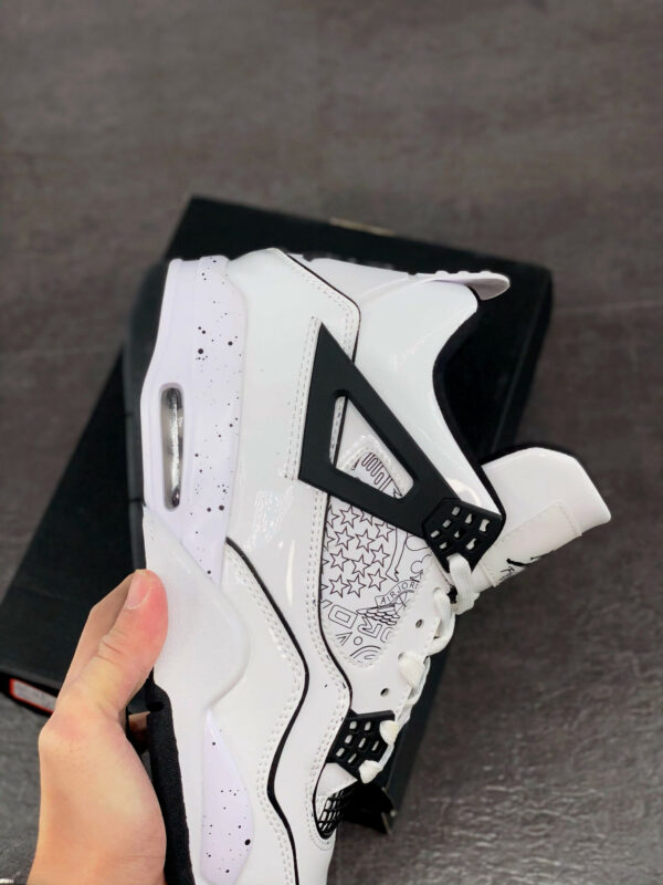 Air Jordan 4 DIY White Black-Volt DC4101-100 For Sale