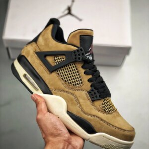 Air Jordan 4 Mushroom Black-Fossil-Pale Ivory For Sale