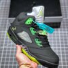 Air Jordan 5 Retro Quai 54 Black Green For Sale