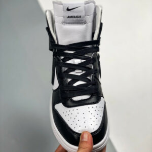 Ambush x Nike Dunk High White Black-Spruce Aura For Sale