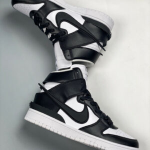 Ambush x Nike Dunk High White Black-Spruce Aura For Sale